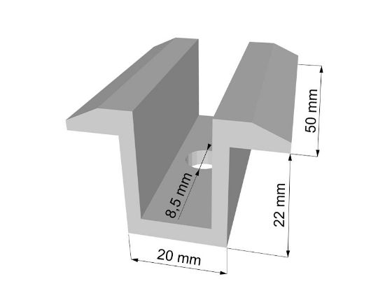Obrázek Příchytka Solar- "Omega" stříbrná