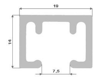 Obrázek Al profil - kolejnice