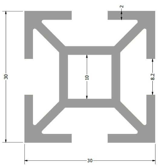 Obrázek Hliníkový profil KOMBI 30