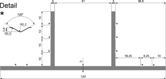 Obrázek Al profil - "U" pro profily 40mm