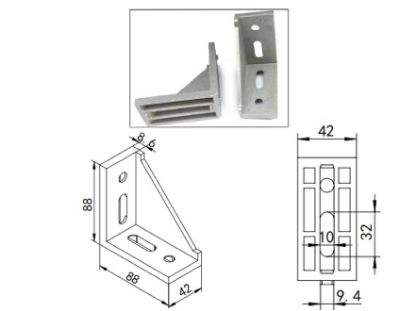 Obrázek Rohovník 42x88mm K45