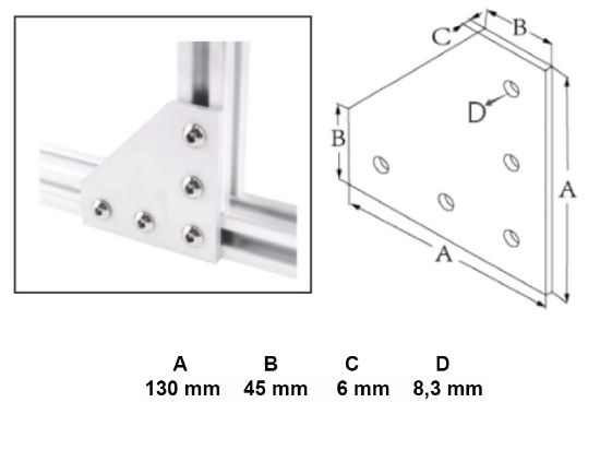 Obrázek Spojovací plát L K45