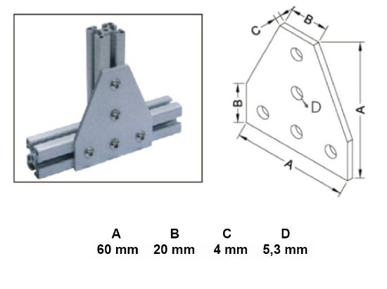 Obrázek Spojovací plát T K20