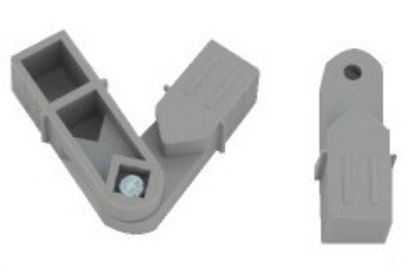 Obrázek Plast. spojka pro J20x20x1,5  Úhel 45°-315°