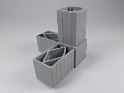 Obrázek Plast. spojka pro J40x40x2  3D šedá