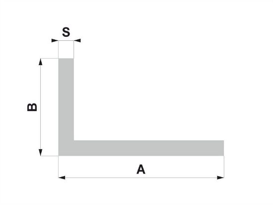 Obrázek Hliníkový L profil 30x20x3
